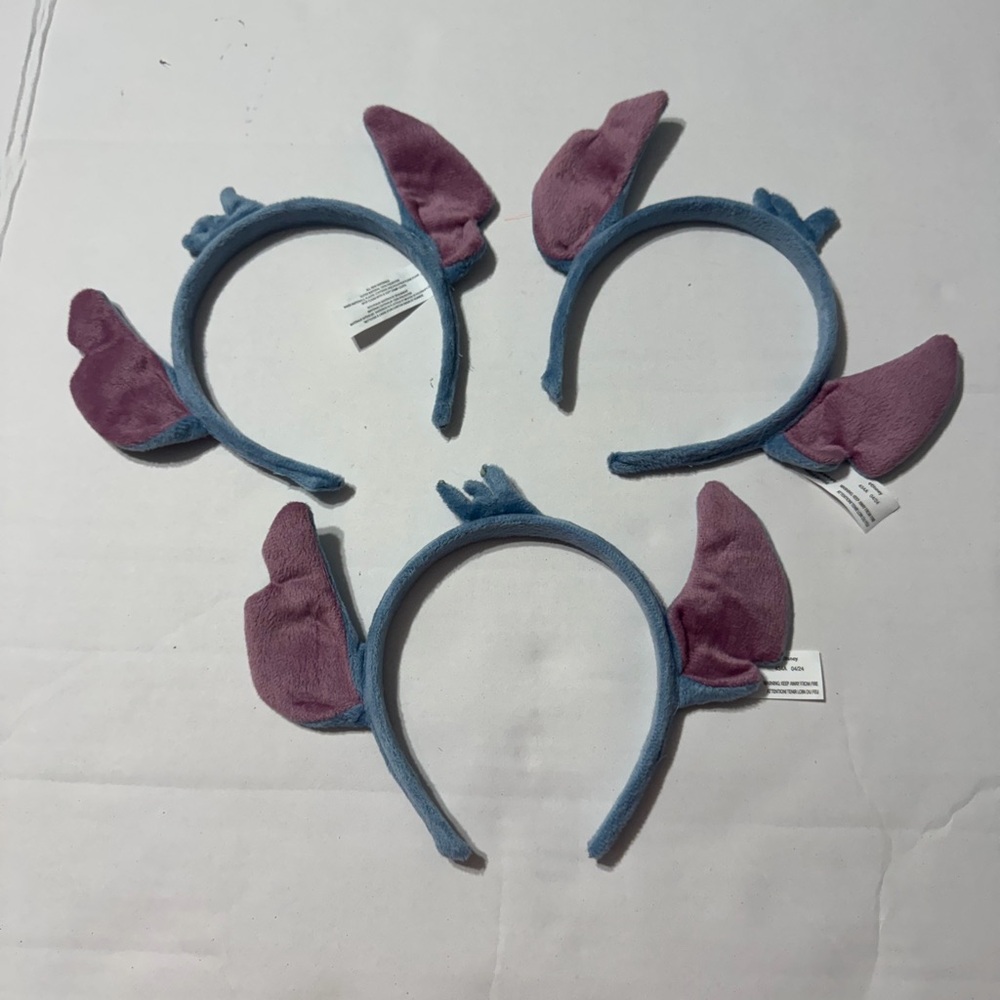 Disney Lilo & Stitch Blue Headband with Adorable Stitch Ears | 3pcs